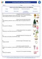 Animal Growth and Reproduction. Science Worksheets and Study Guides ...