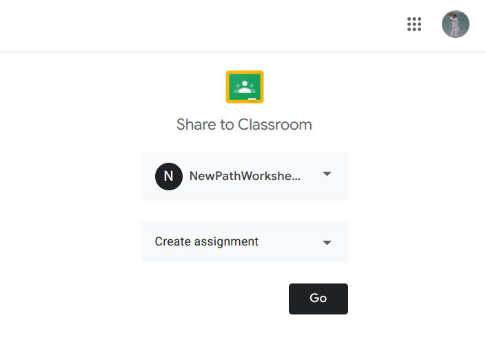 Share to Classroom