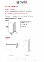 Mathematics - Fifth Grade - Study Guide: Volume/Capacity