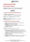 Mathematics - Fifth Grade - Study Guide: Subtracting Fractions