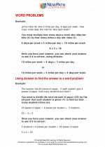 Mathematics - Fourth Grade - Study Guide: Word Problems