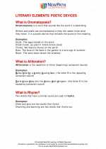 English Language Arts - Fifth Grade - Study Guide: Literary Devices