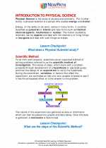 Science - Eighth Grade - Study Guide: Introduction to physical science