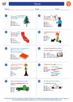 English Language Arts - Fourth Grade - Worksheet: Nouns