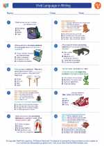 English Language Arts - Fourth Grade - Worksheet: Vivid Language in Writing