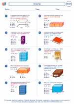 Mathematics - Sixth Grade - Worksheet: Volume