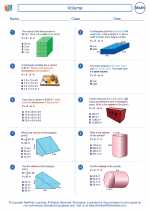 Mathematics - Sixth Grade - Worksheet: Volume