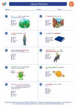 English Language Arts - Sixth Grade - Worksheet: Literary Elements