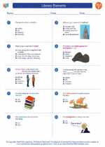 English Language Arts - Sixth Grade - Worksheet: Literary Elements