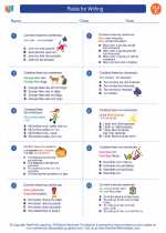 English Language Arts - Third Grade - Worksheet: Rules for Writing