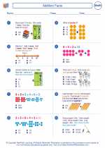 Mathematics - Second Grade - Worksheet: Addition Facts