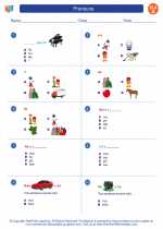 English Language Arts - First Grade - Worksheet: Pronouns