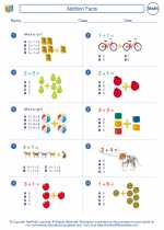 Mathematics - First Grade - Worksheet: Addition Facts