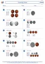 Mathematics - First Grade - Worksheet: Counting Coins