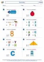 Mathematics - First Grade - Worksheet: Symmetry