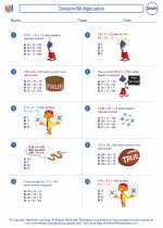 Mathematics - Fourth Grade - Worksheet: Division/Multiplication