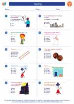 English Language Arts - Fifth Grade - Worksheet: Spelling