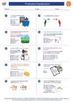 English Language Arts - Fifth Grade - Worksheet: Punctuation/Capitalization