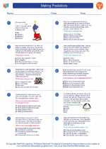 English Language Arts - Fifth Grade - Worksheet: Making Predictions