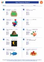 English Language Arts - Fifth Grade - Worksheet: High Frequency Words II