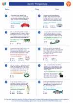English Language Arts - Sixth Grade - Worksheet: Identify Perspectives
