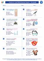 Science - Third Grade - Worksheet: Hands-on Lab Skills/Science Inquiry - 3rd grade