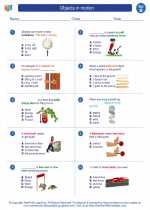 Science - Second Grade - Worksheet: Objects in motion