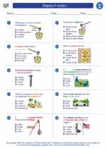 Science - Second Grade - Worksheet: Objects in motion