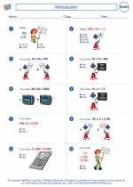 Mathematics - Fifth Grade - Worksheet: Multiplication
