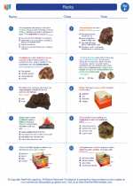 Science - Sixth Grade - Worksheet: Rocks
