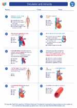 Science - Eighth Grade - Worksheet: Circulation and immunity