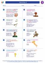 Social Studies - Eighth Grade - Worksheet: World War II
