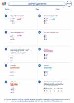 Mathematics - Seventh Grade - Worksheet: Decimal Operations