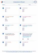 Mathematics - Seventh Grade - Worksheet: Introduction to Percent
