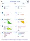 Mathematics - Seventh Grade - Worksheet: The Pythagorean Theorem