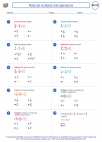 Mathematics - Eighth Grade - Worksheet: Rational numbers and operations