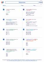 Mathematics - Eighth Grade - Worksheet: Sequences