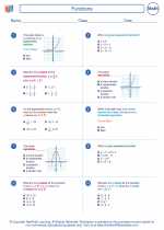 Mathematics - Eighth Grade - Worksheet: Functions