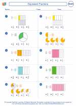 Mathematics - Fifth Grade - Worksheet: Equivalent Fractions