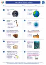 Earth Science - High School - Worksheet: The Science of Earth Science