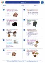 Earth Science - High School - Worksheet: Rocks II