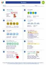 ESL-Spanish - Grades 3-5 - Worksheet: Numbers