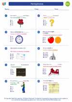 ESL-Spanish - Grades 3-5 - Worksheet: Homophones