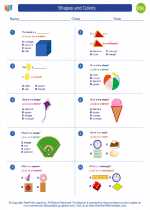 ESL-Spanish - Grades 3-5 - Worksheet: Shapes and Colors