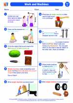 Science - Third Grade - Worksheet: Work and Machines