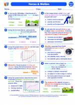 Science - Seventh Grade - Worksheet: Forces