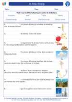 Science - Third Grade - Vocabulary: All About Energy