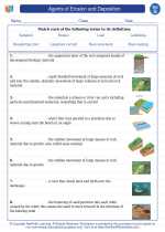 Science - Seventh Grade - Vocabulary: Agents of Erosion and Deposition