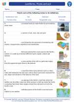 Science - Fifth Grade - Vocabulary: Landforms, Rocks and soil