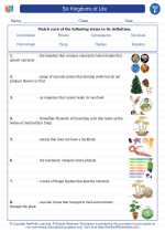 Science - Sixth Grade - Vocabulary: Six Kingdoms of Life